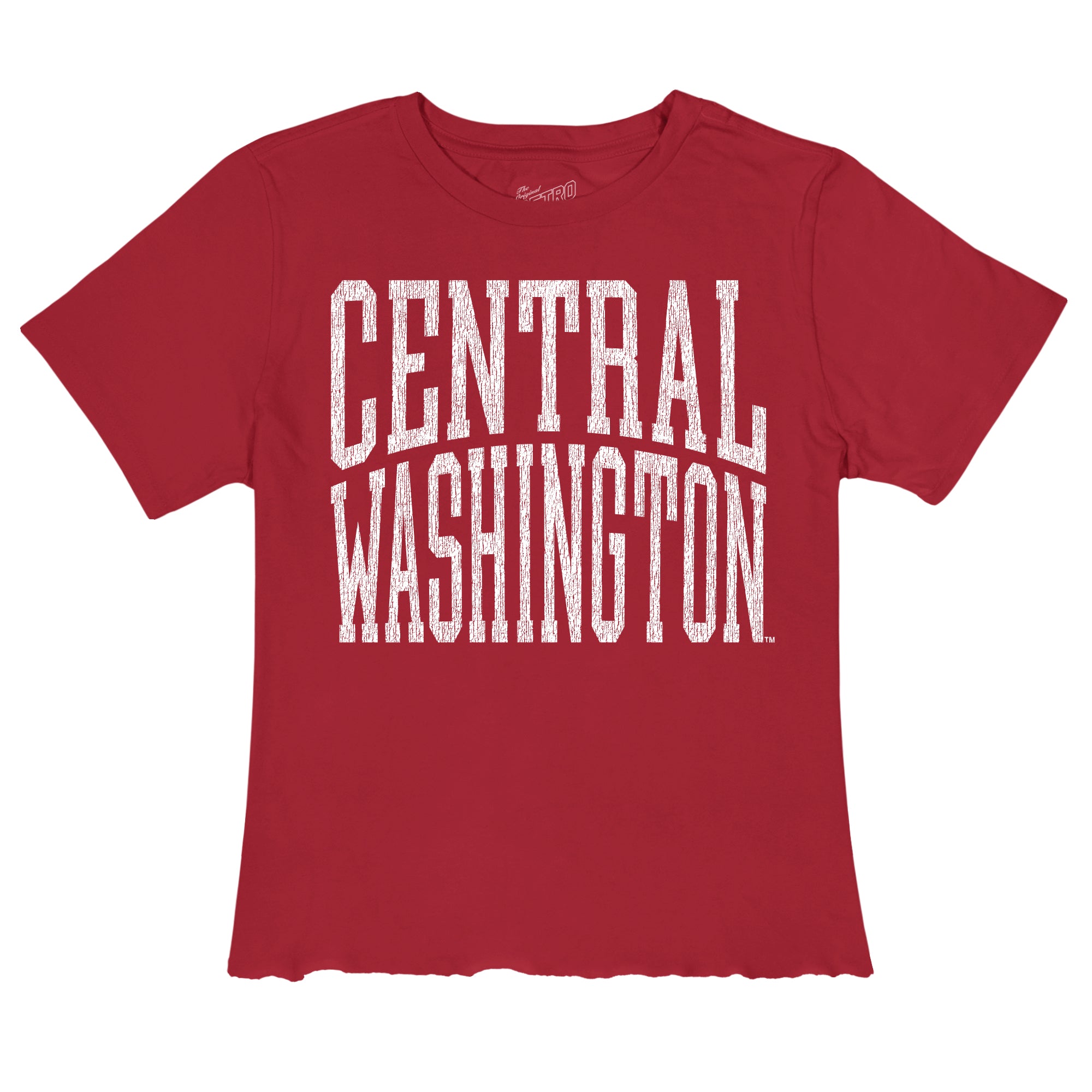 Cropped CWU Short Sleeve Cut Off Tee Shirt 60 JB-44252_DARK_RED