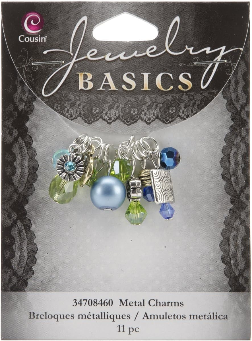 Aqua Glass Cluster Charms 30 JB-44269