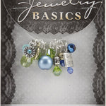 Aqua Glass Cluster Charms 30 JB-44269