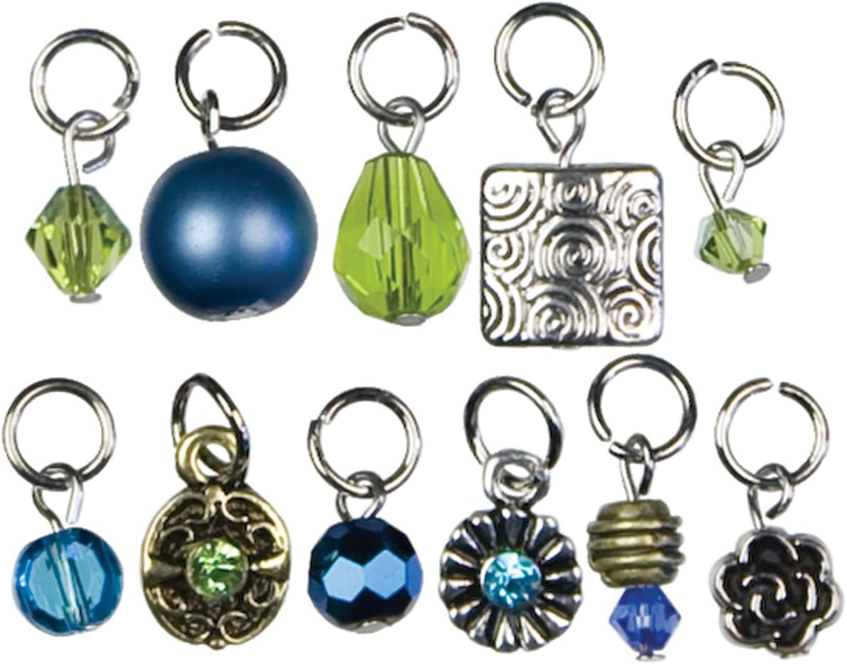 Aqua Glass Cluster Charms 30 JB-44269_2