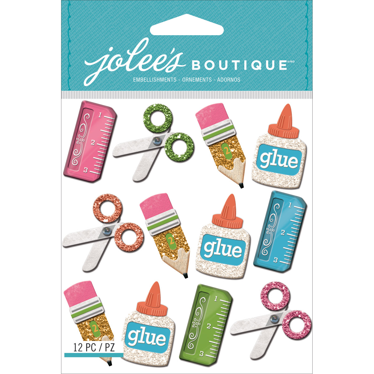 School Supplies Sticker Pack 30 JB-44509