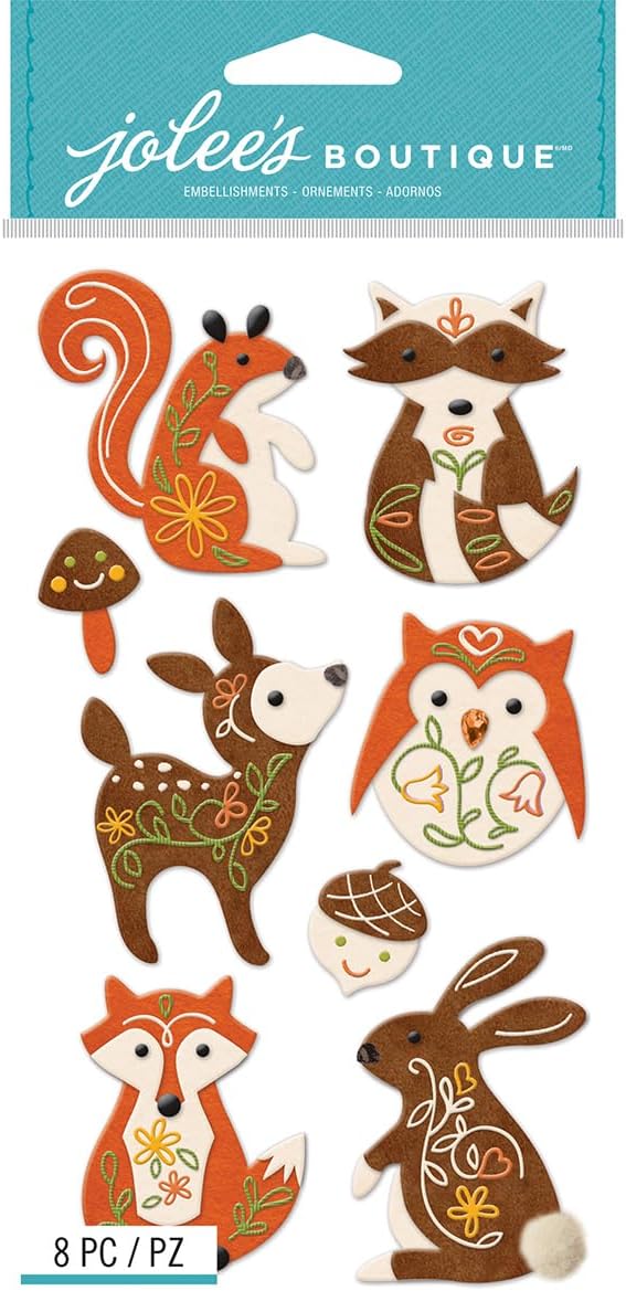 Woodland Animals Sticker Pack 30 JB-44510