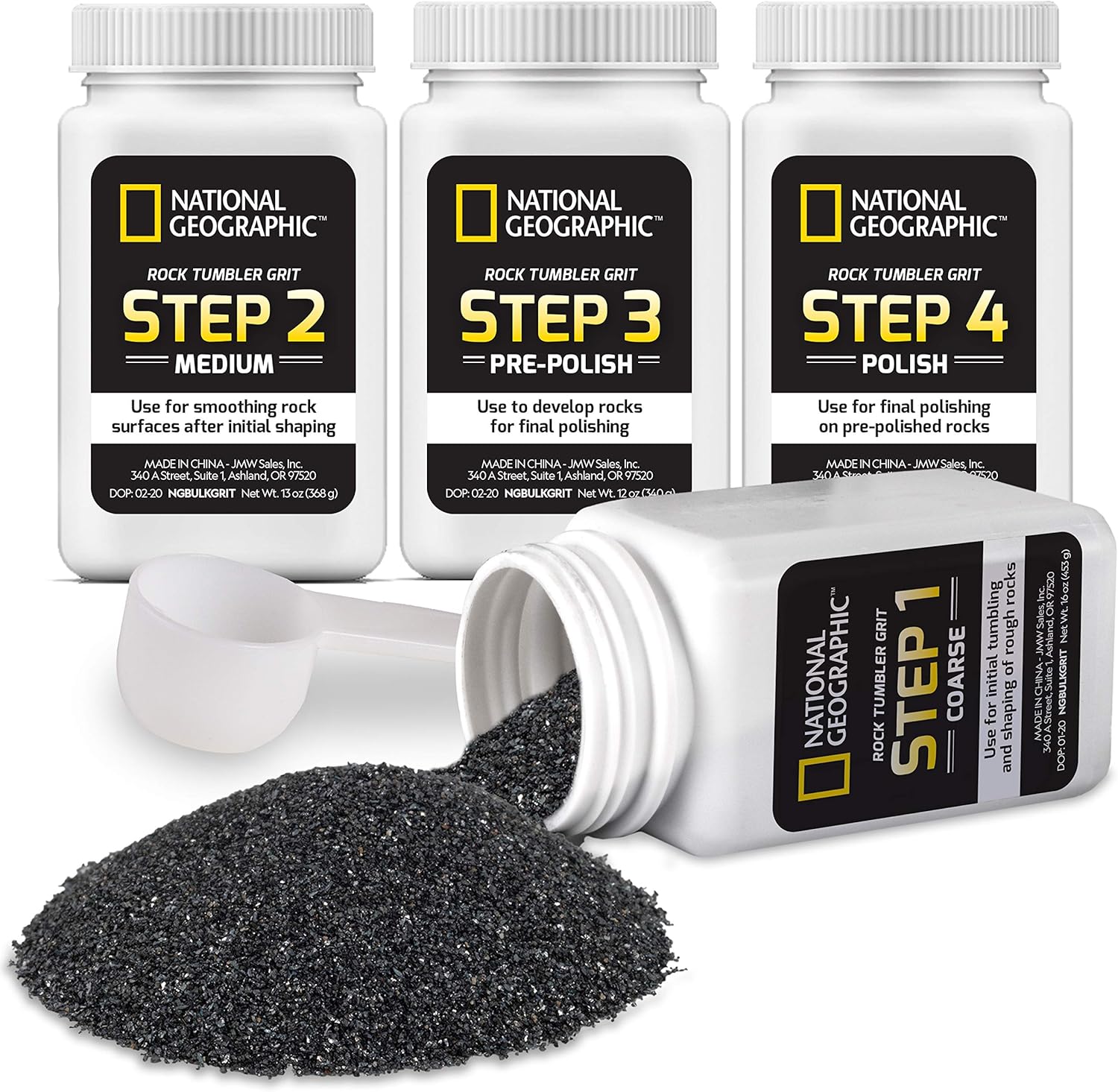 National Geographic Rock Tumbler Grit and Polish Refill Kit 31 JB-44626