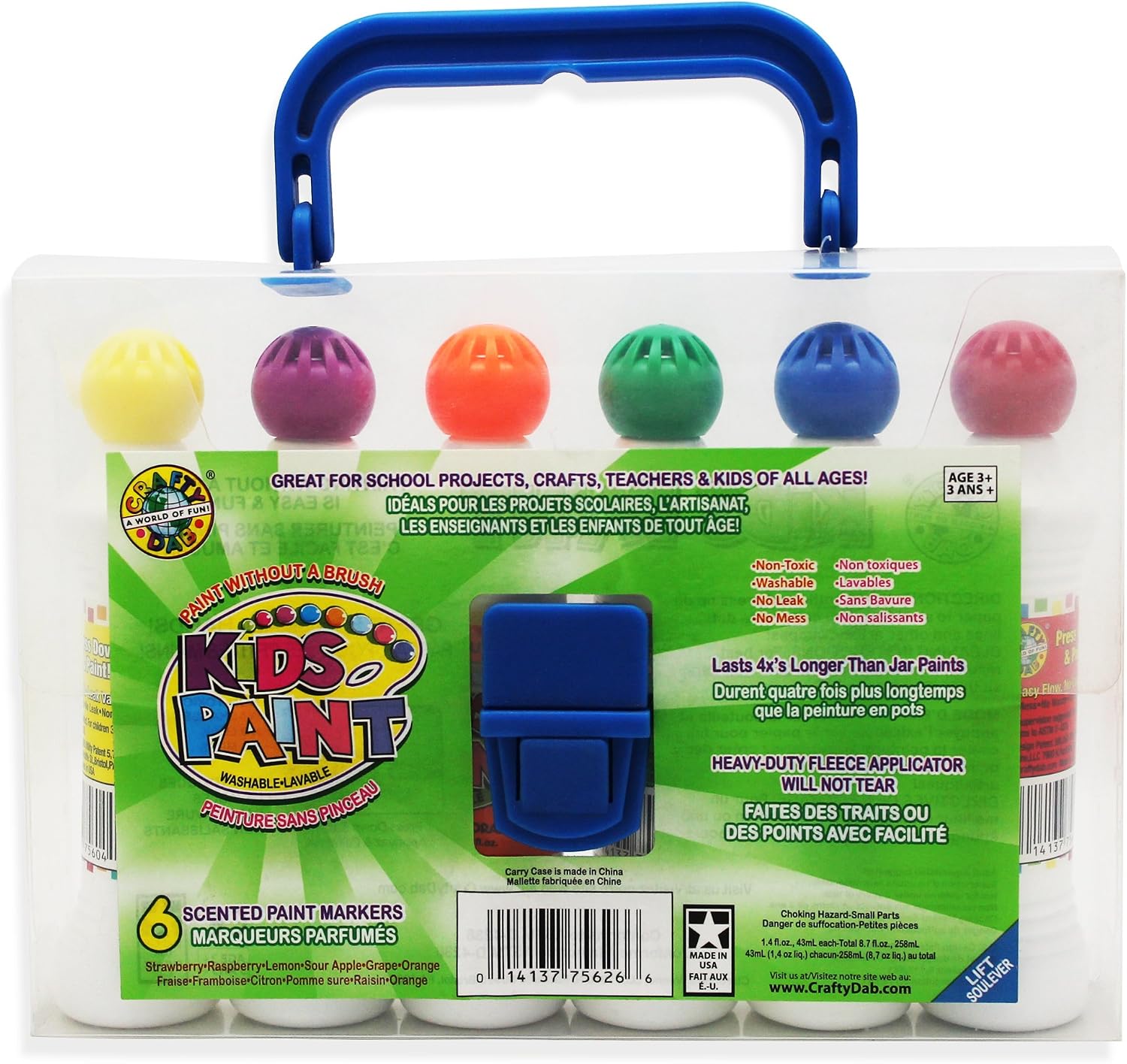 Crafty Dab Kids Paints - Set Of 6 30 JB-44673
