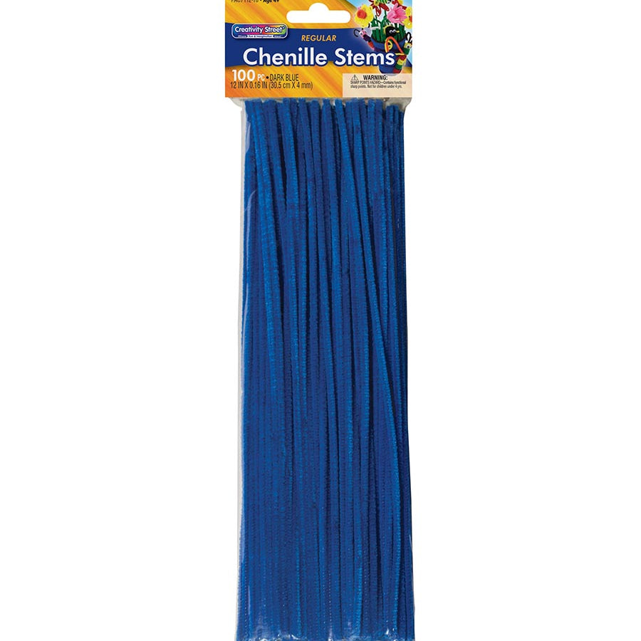 Creativity Street Craft Stems - Dark Blue, 100 Pack 30 JB-44679