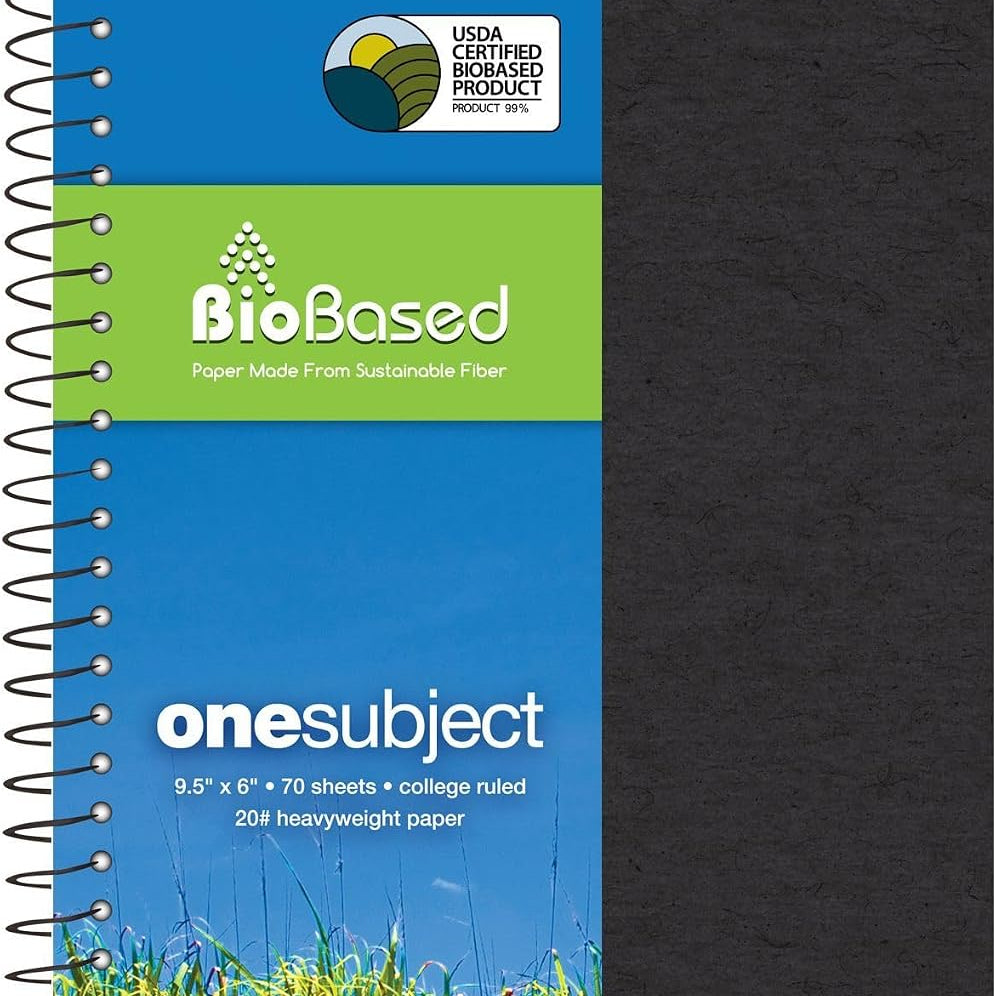 Roaring Spring Environotes BioBased 1-Subject Notebook, 6" x 9.5" 40 JB-44690