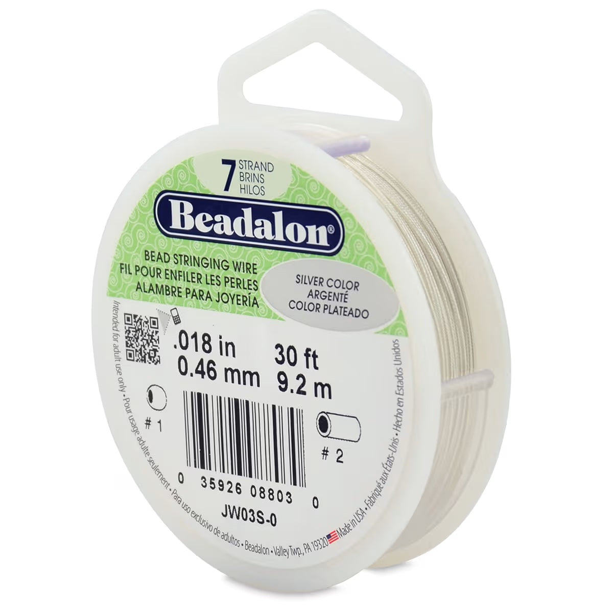 7-Strand Bead Stringing Wire - .018" x 30' 30 JB-44709
