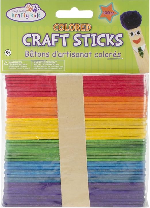 Colored Craft Sticks 30 JB-44717