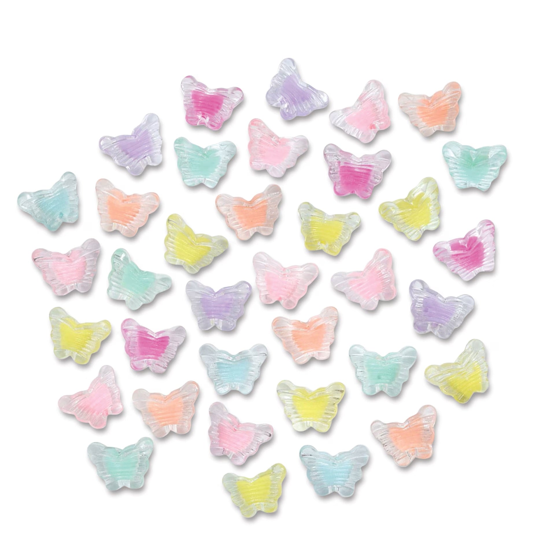 Craft Medley Fashion Acrylic Beads - Butterfly Groove 30 JB-44742