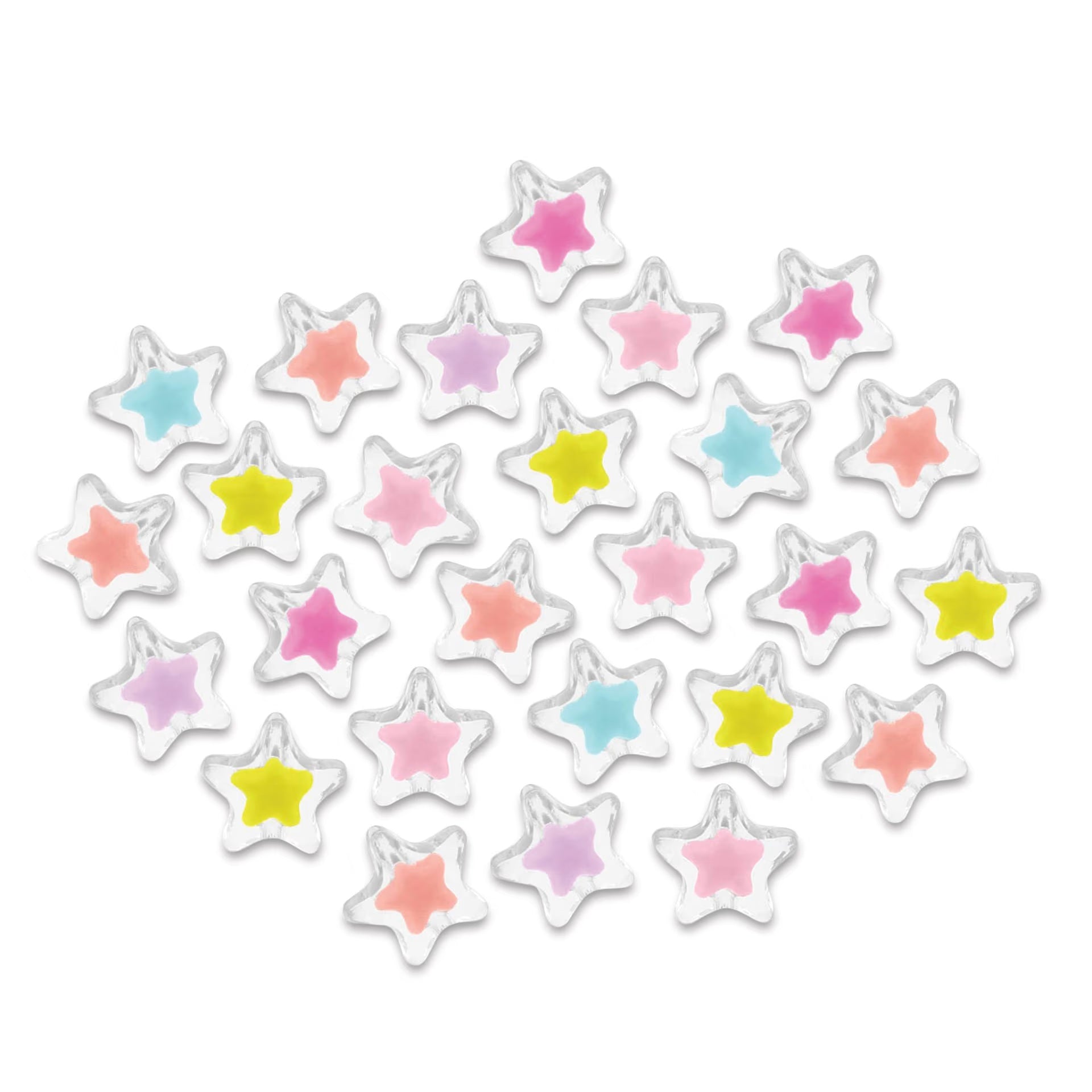 Craft Medley Fashion Acrylic Beads - Starburst 30 JB-44746
