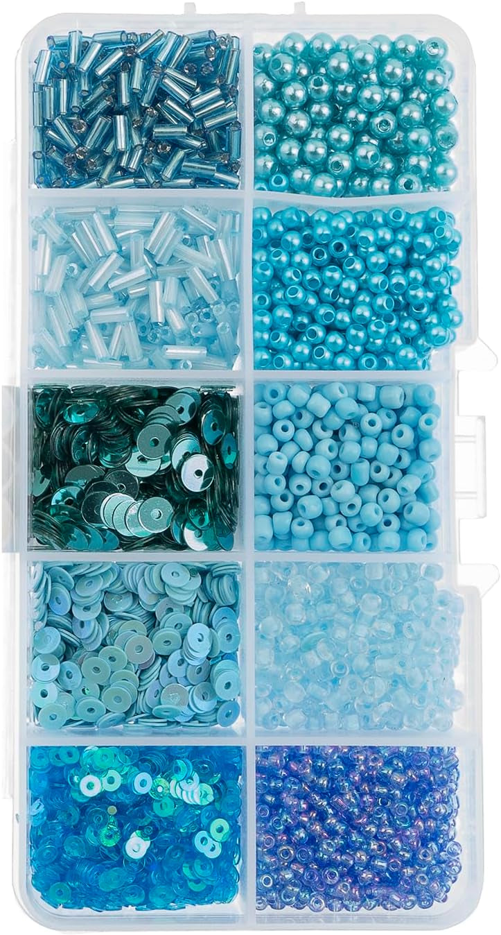 John Bead Sequins & Beads Kit - Blue, 81 g 30 JB-44751