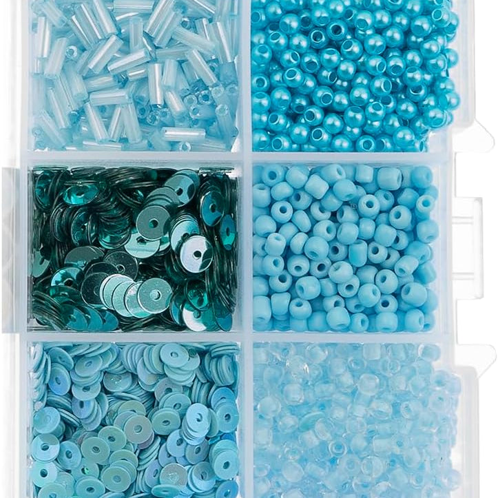 John Bead Sequins & Beads Kit - Blue, 81 g 30 JB-44751