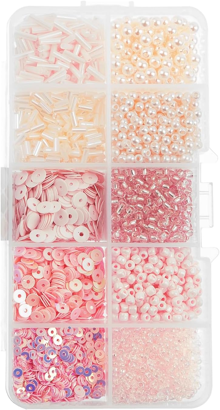 John Bead Sequins & Beads Kit - Pink, 81 g 30 JB-44754
