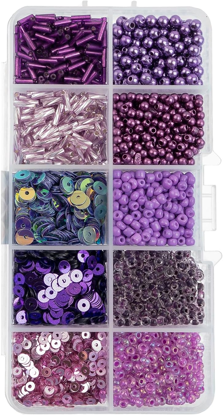 John Bead Sequins & Beads Kit - Purple, 81 g 30 JB-44755