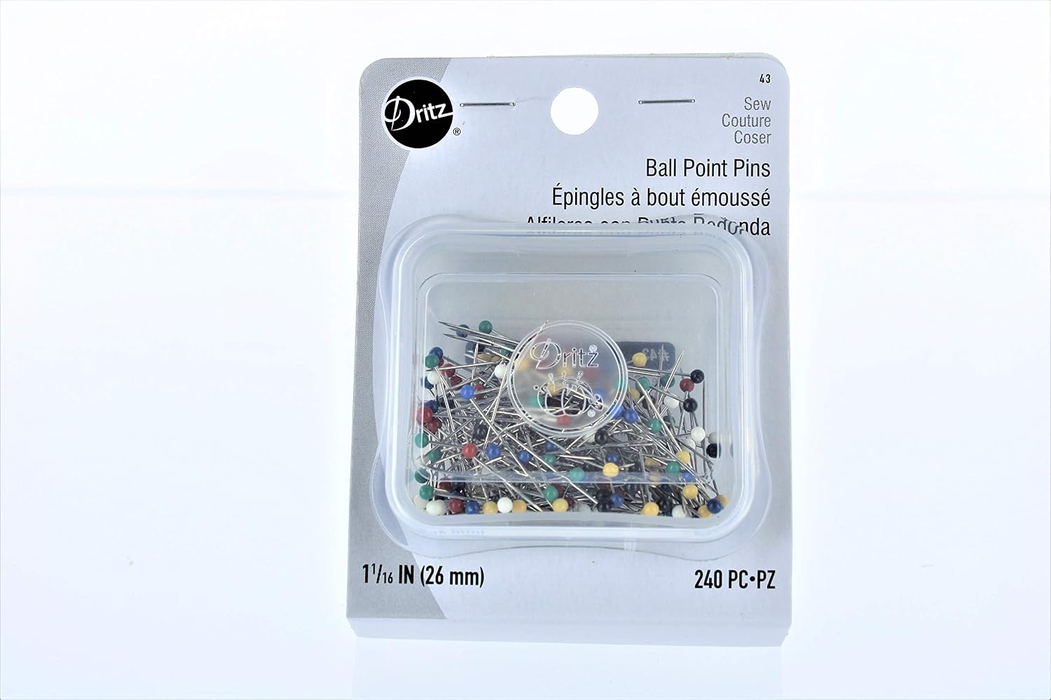 Assorted Straight Pins - 240/Pack 30 JB-44772