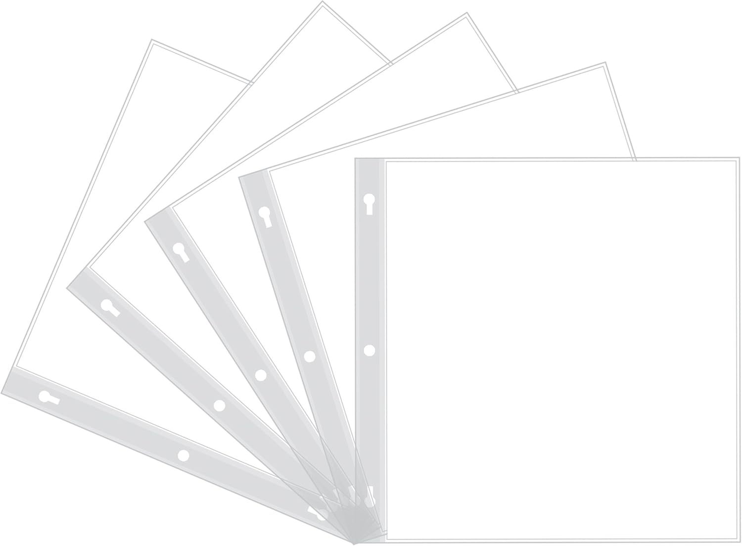 Pioneer 12" x 12" Top-Loading Refill Pages - White 30 JB-44788_6a95da32-5d31-425b-8d5d-0cffa82acd7f