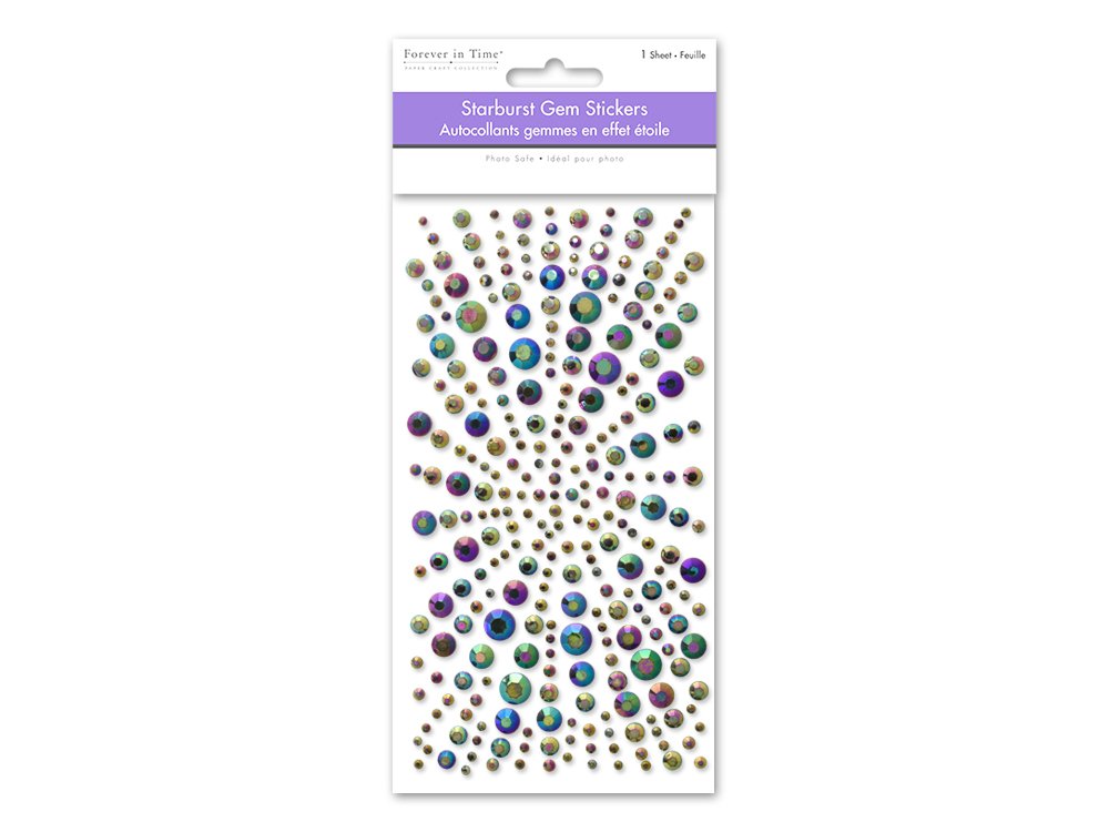 Craft Medley Starburst Gem Stickers - Aurora 30 JB-44793