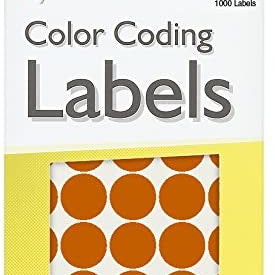 Label M Orange Color Coding Labels Maco JS-11760