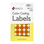 Label M Orange Color Coding Labels Maco JS-11760