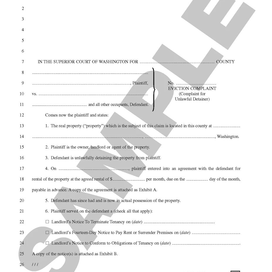 812.05 Eviction Complaint JS-12999