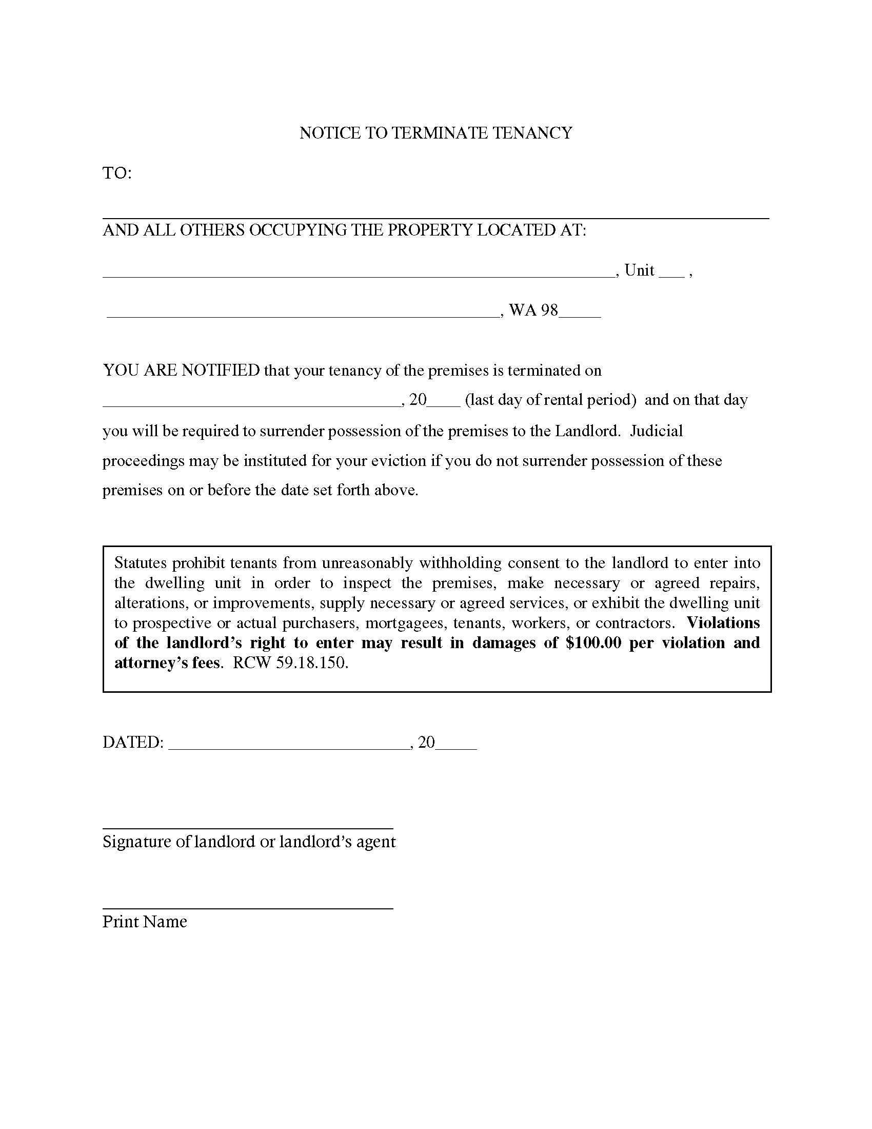812.03 Landlord Notice Settle JS-14307