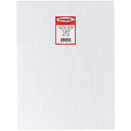 Clearprint 24" x 36" 1000H Design Vellum Sheets, 16 lb. JS-14782
