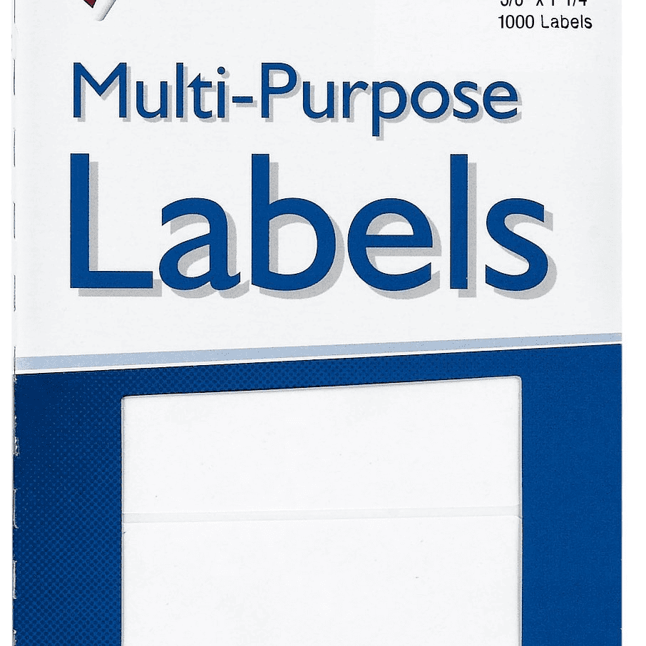 Label M 3/8X1 1/4 Rectangular Maco JS-15215