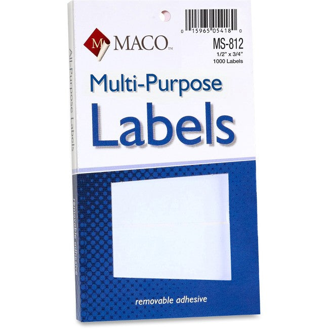 Label M 1/2X3/4 Rectangular Maco JS-15216