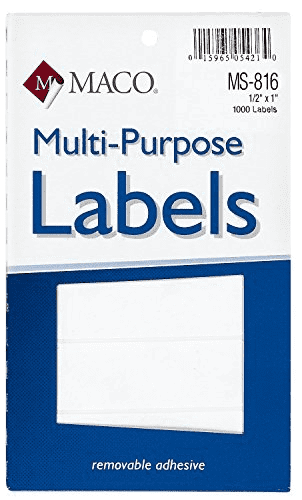 Label M 1/2X1 Rectangular Maco JS-15217