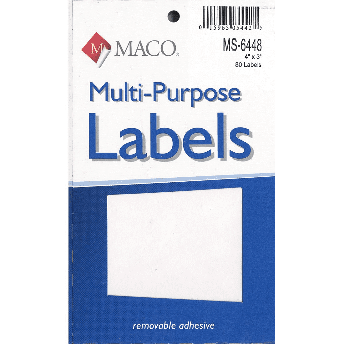 Label M 4X3 Rectangular Maco JS-15224
