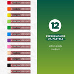 Sakura Cray-Pas Expressionist Oil Pastel Set - Soft Oil Pastels For Artists - 12 Arts & Crafts JS-16714_2