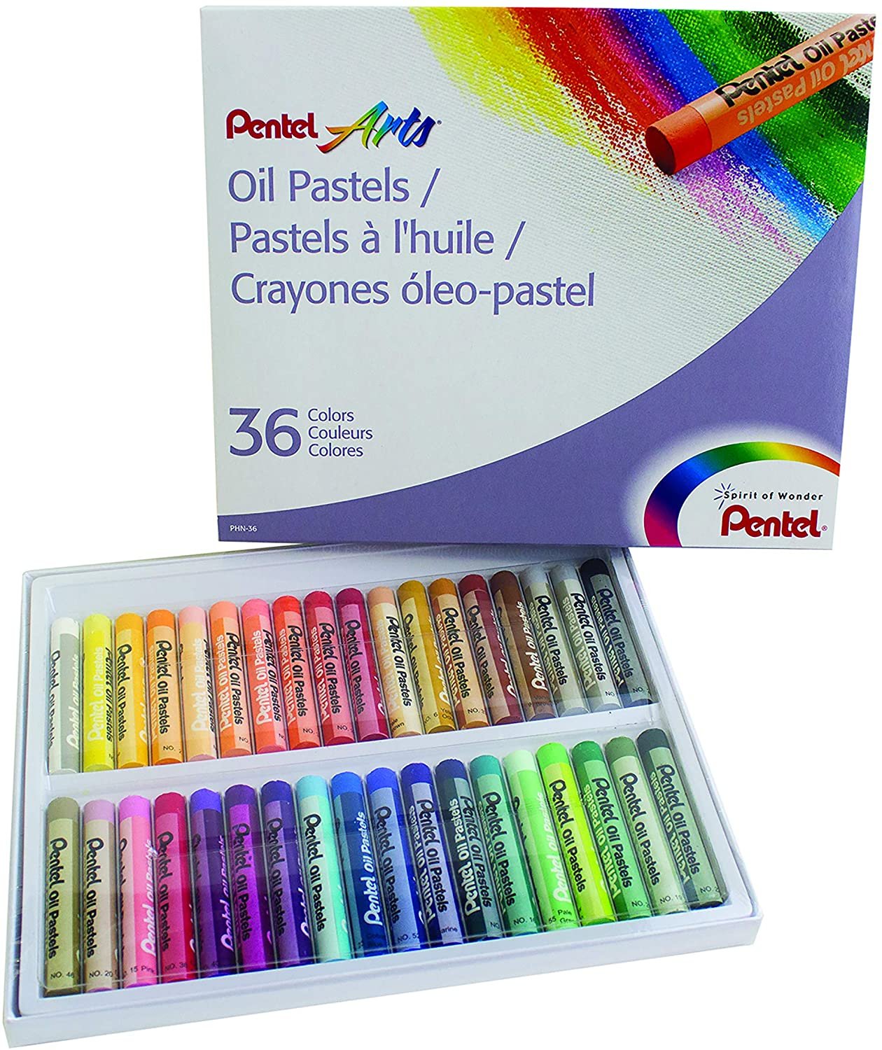 Oil Pastel 36 Color Pentel Oil Pastels Arts & Crafts JS-16738_1