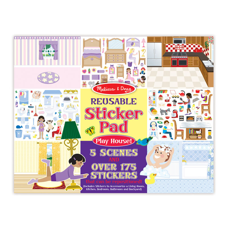 Melissa & Doug - Play House! Reusable Sticker P JS-17204_451a1cde-3377-4cd0-a684-21bea04adc57