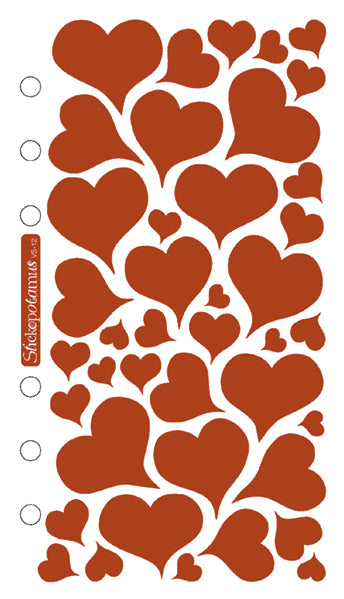 Foil Heart Stickers JS-17474
