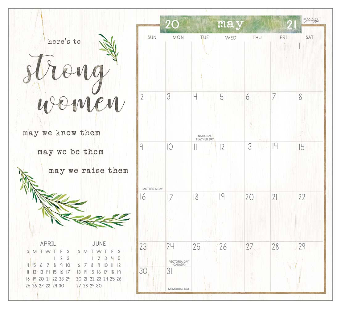 EMPOWERED WOMEN 2021 MAGNETIC CAL PAD MCP60012_aee32219-38a0-407c-8afb-c6bf5b259597