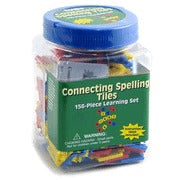 Tub Of Connecting Spelling Tiles: 156-Piece Learning Set MW-10205