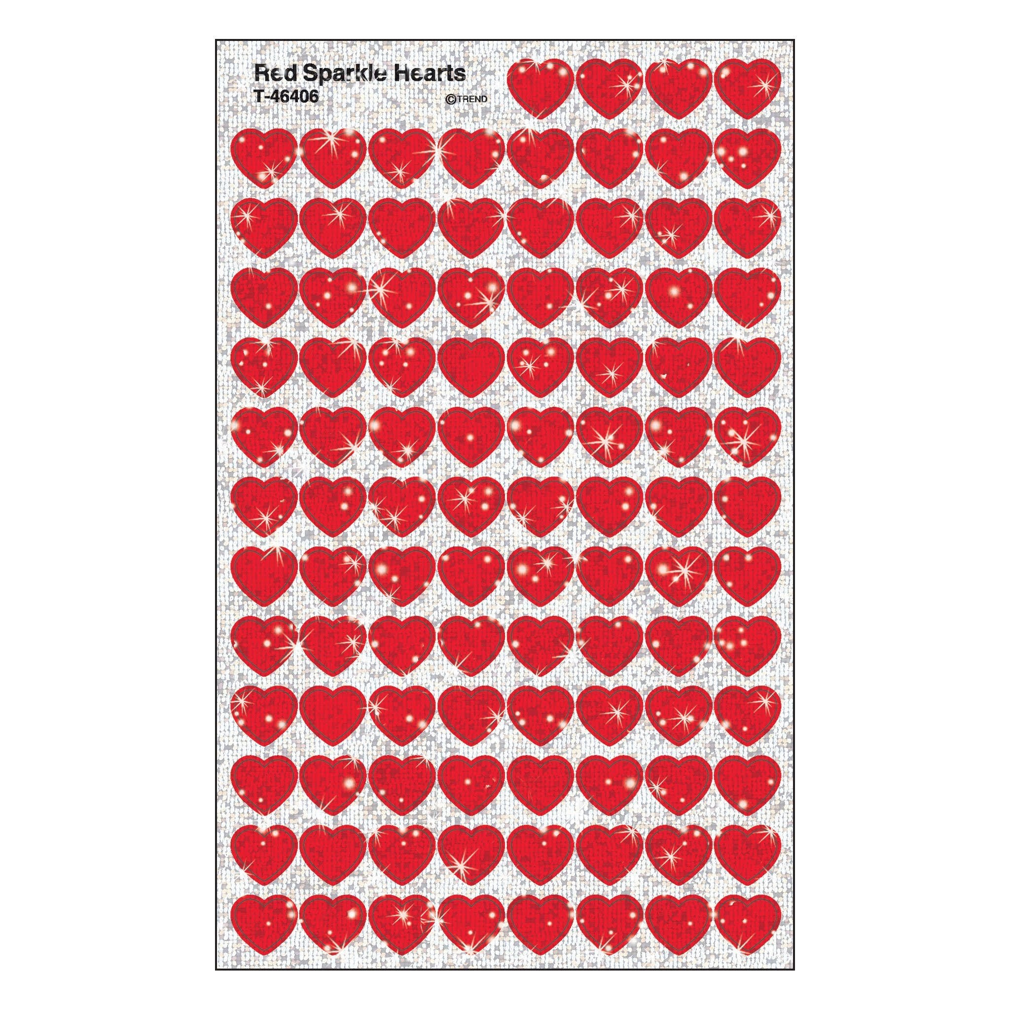Sticker Sparkle Hearts Stickers MW-10523
