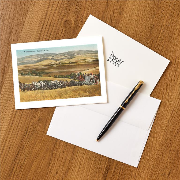 Wa Harvest Scene Post Card MW-11958