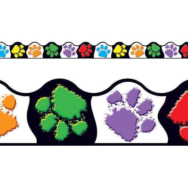 Paw Prints Border MW-12734_74a0a664-14f4-46bc-9c44-872887803f29