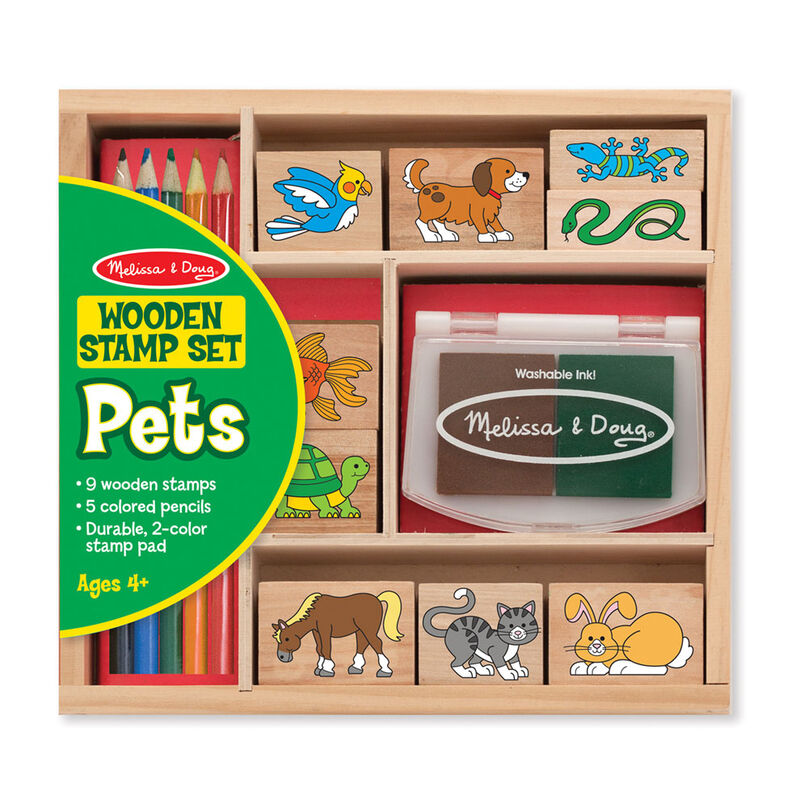 M&D Rubber Stamp Set Pets Melissa & Doug MW-13216_ba06e83e-dd32-4729-815e-6d297fe3131e