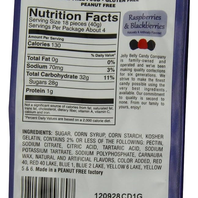 Jelly Belly - Raspberries & Blackberries 6Oz MW-13280_1