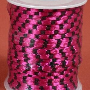 3Mm X 50Yds Knot Cord Black/Fuchsia MW-13362