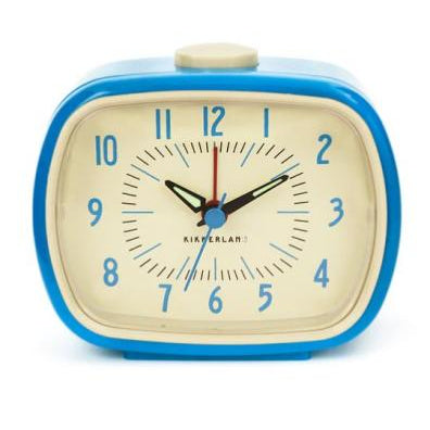 Blue Retro Alarm Clock MW-13609