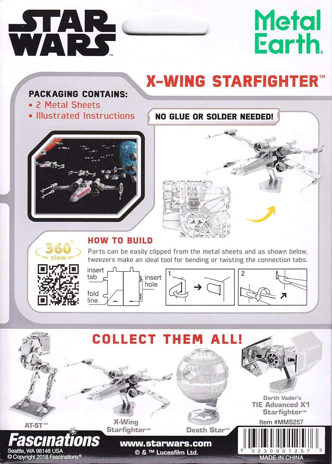 Metal Earth X-Wing Starfighter 80 MW-14042_6