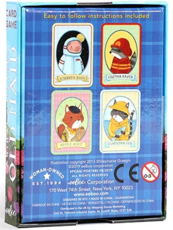 eeBoo Old Maid Playing Card Game 80 MW-14048_1