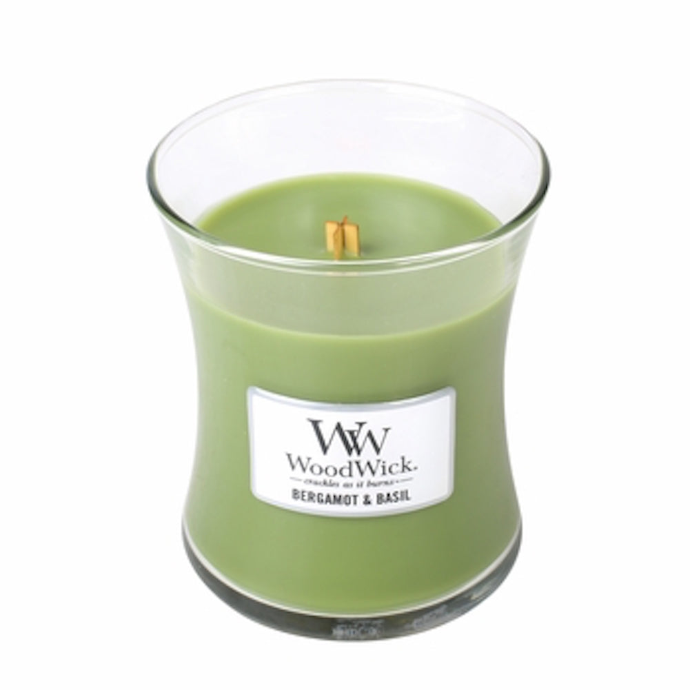 Ww Bergamot And Basil 9.7Oz Woodwick Candle MW-14216