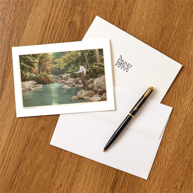 Trout Fishing Post Card MW-14347