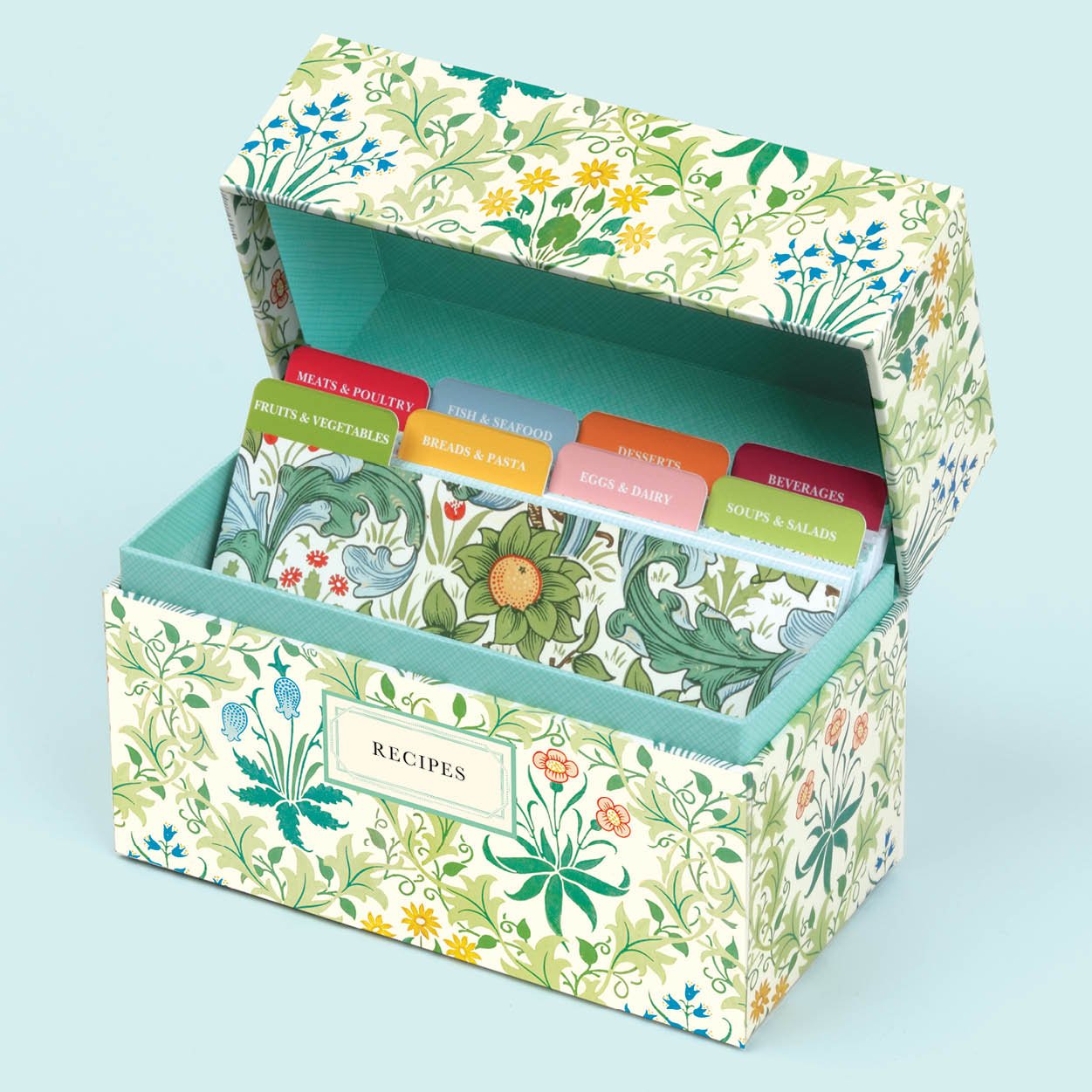 Recipe Bx Recipe Box Flowers MW-16225