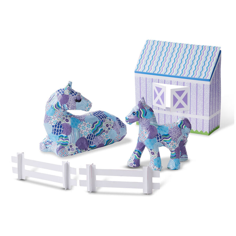 M&D Horse And Pony Decoupage Melissa & Doug MW-16552_331339b1-7800-48a7-934f-f6263cf9b0f0