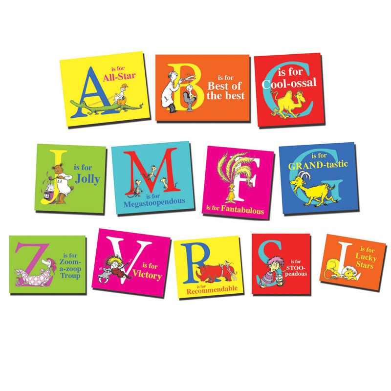 Dr Seuss Abc Mini Bulletin Board Set MW-16564